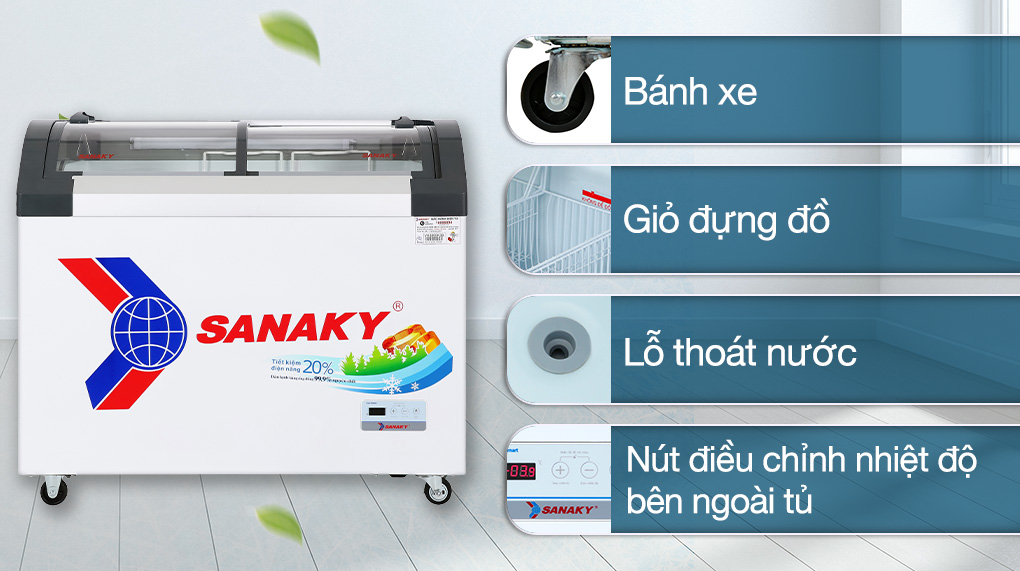 Tủ Đông Sanaky 280 lít VH-3899KB - Tiện ích