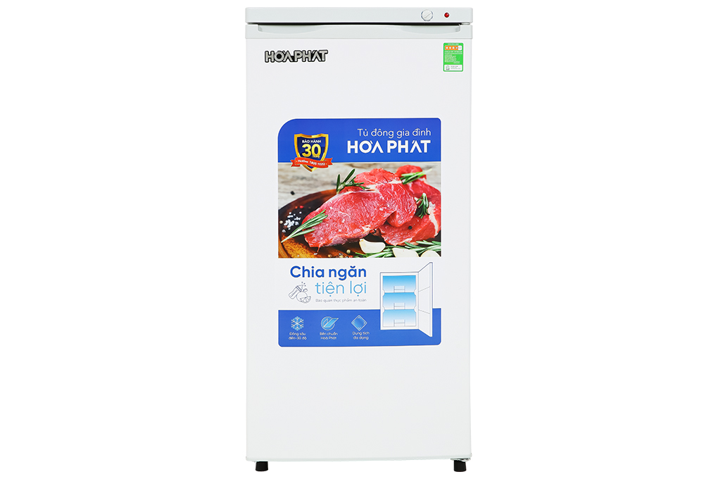 Tủ đông đứng Hòa Phát 147 Lít HPF UAH6147 Màu Trắng