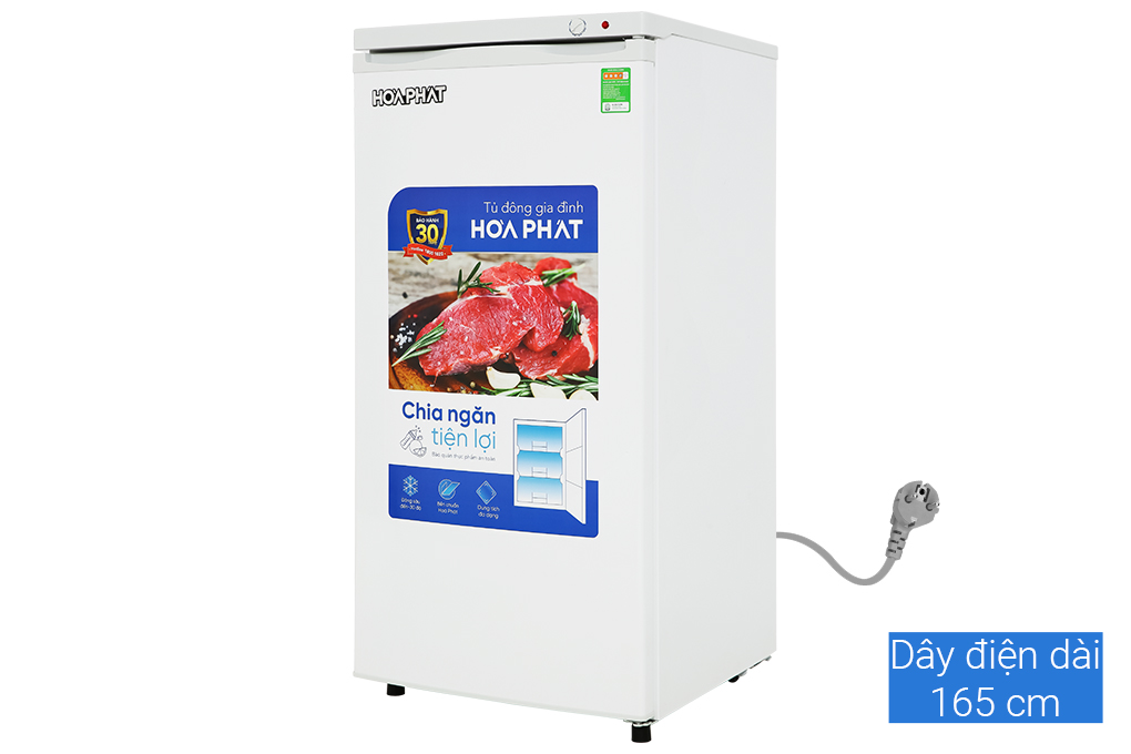 Tủ đông đứng Hòa Phát 147 Lít HPF UAH6147 Màu Trắng