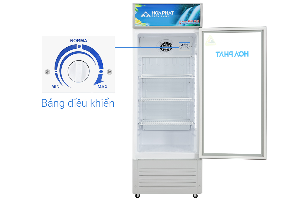 Tủ mát Hòa Phát 195 Lít HSC 550F1R1 Màu Trắng