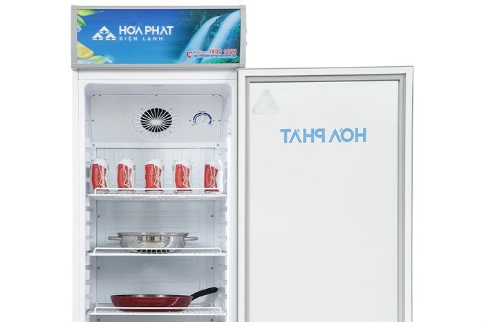 Tủ mát Hòa Phát 242 Lít HSC 600F1R1 Màu Trắng