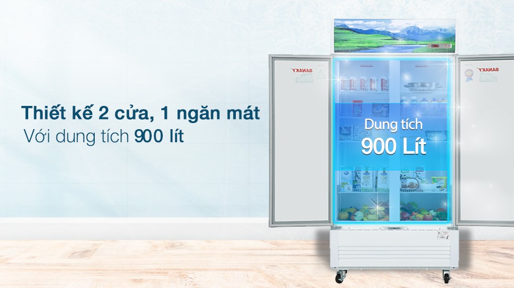 Tủ Mát Sanaky 900 lít Inverter VH-1009HP3 - Tổng quan thiết kế