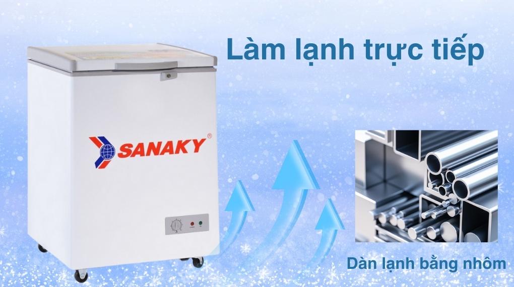 Công nghệ làm lạnh Tủ Đông Sanaky 100 lít VH162HY2