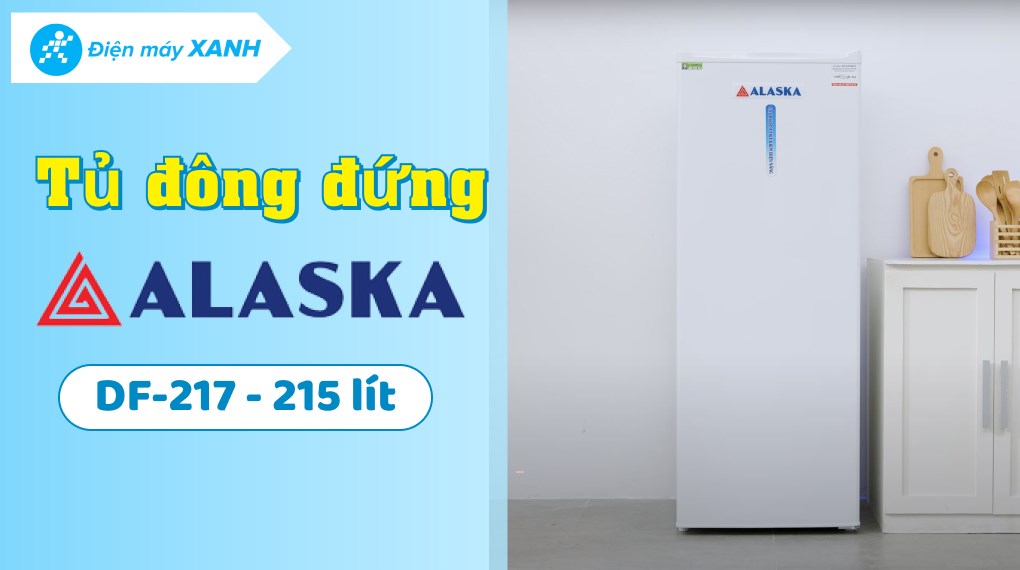 Tủ đông đứng Alaska 215 lít DF-217
