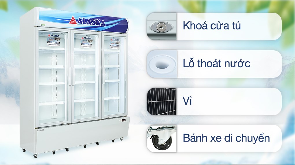 Tủ mát Alaska 1200 lít LC-1200C3