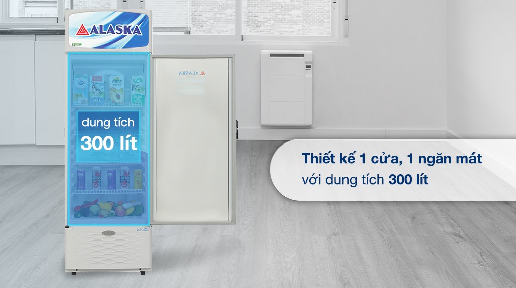 Tủ mát Alaska Inverter 300 lít LCI-300DX