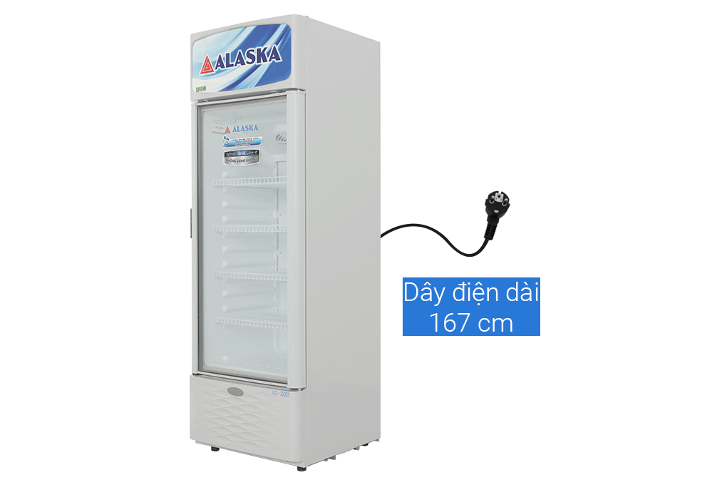 Tủ mát Alaska Inverter 300 lít LCI-300DX Màu Trắng