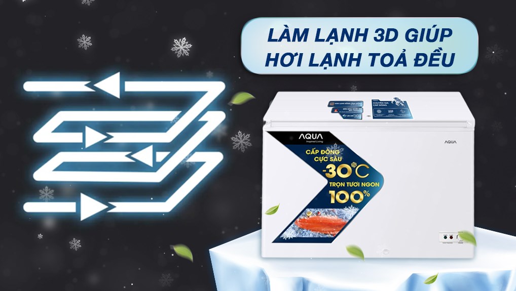 Tủ đông Aqua 251 lít AQF-C3501S