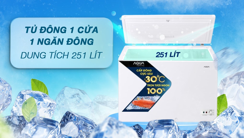 Tủ đông Aqua 251 lít AQF-C3501S
