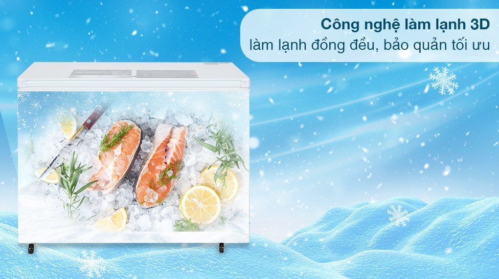 Tủ đông Aqua Inverter 301 lít AQF-C4001E