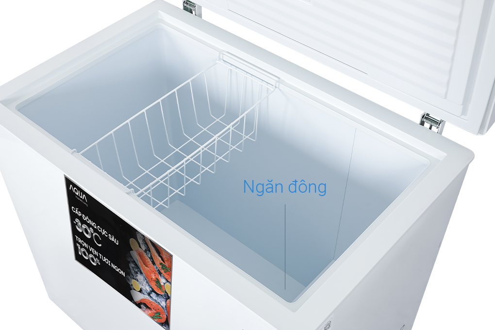 Tủ đông Aqua Inverter 301 lít AQF-C4001E Màu Trắng