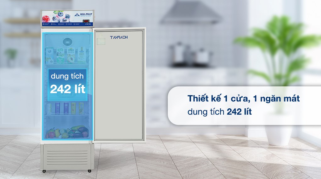 Tủ mát Hoà Phát 242 lít HSR D6242