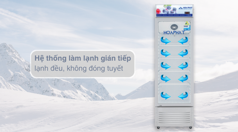 Công nghệ làm lạnh - Tủ mát Hoà Phát 242 lít HSR D6242 