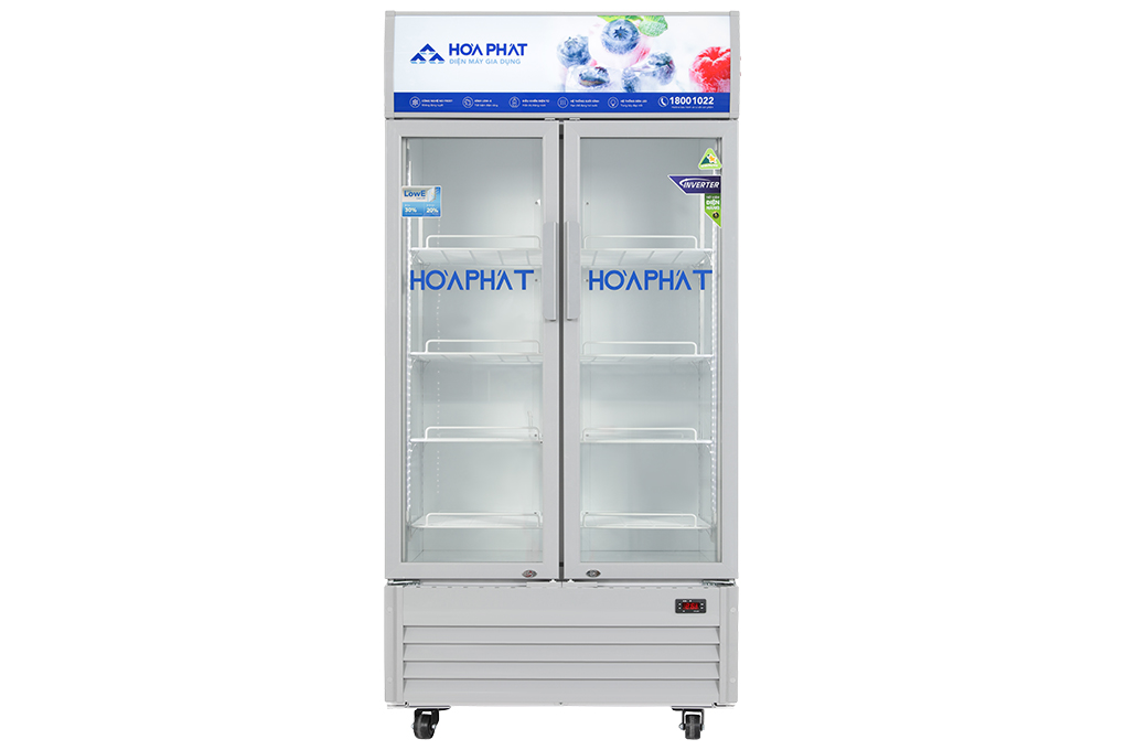 Tủ mát 2 cánh Hòa Phát Inverter 526 lít HSR D8526 Màu Trắng