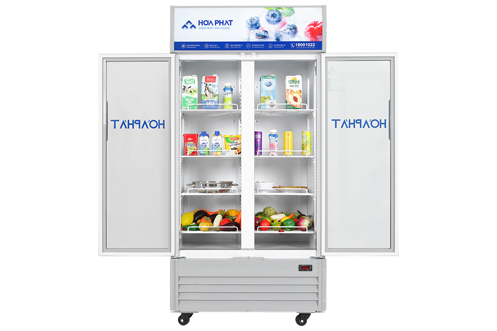 Tủ mát 2 cánh Hòa Phát Inverter 526 lít HSR D8526 Màu Trắng