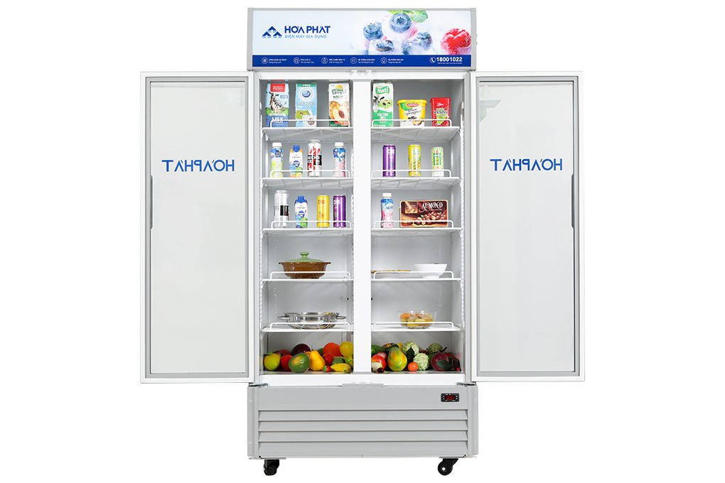 Tủ mát 2 cánh Hòa Phát Inverter 723 lít HSR D8723 Màu Trắng