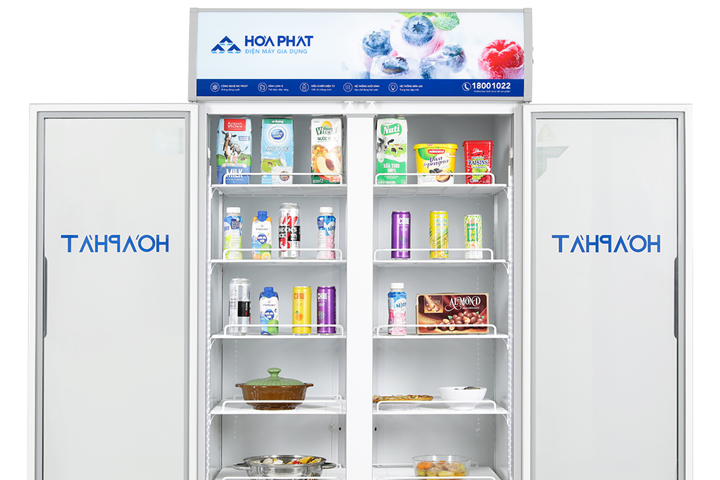 Tủ mát 2 cánh Hòa Phát Inverter 723 lít HSR D8723 Màu Trắng