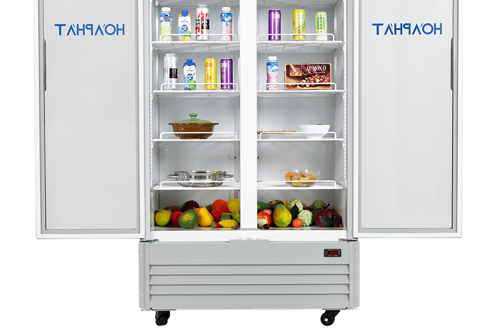 Tủ mát 2 cánh Hòa Phát Inverter 723 lít HSR D8723 Màu Trắng