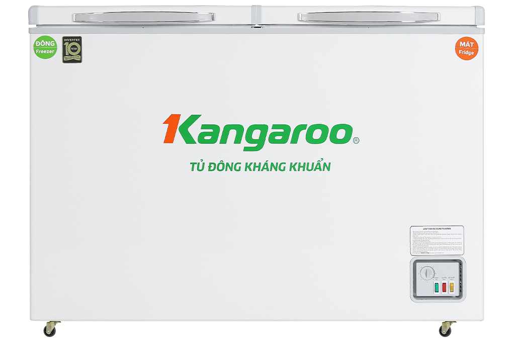 Tủ đông Kangaroo Inverter 252 lít KGFZ400IC2 Màu Trắng