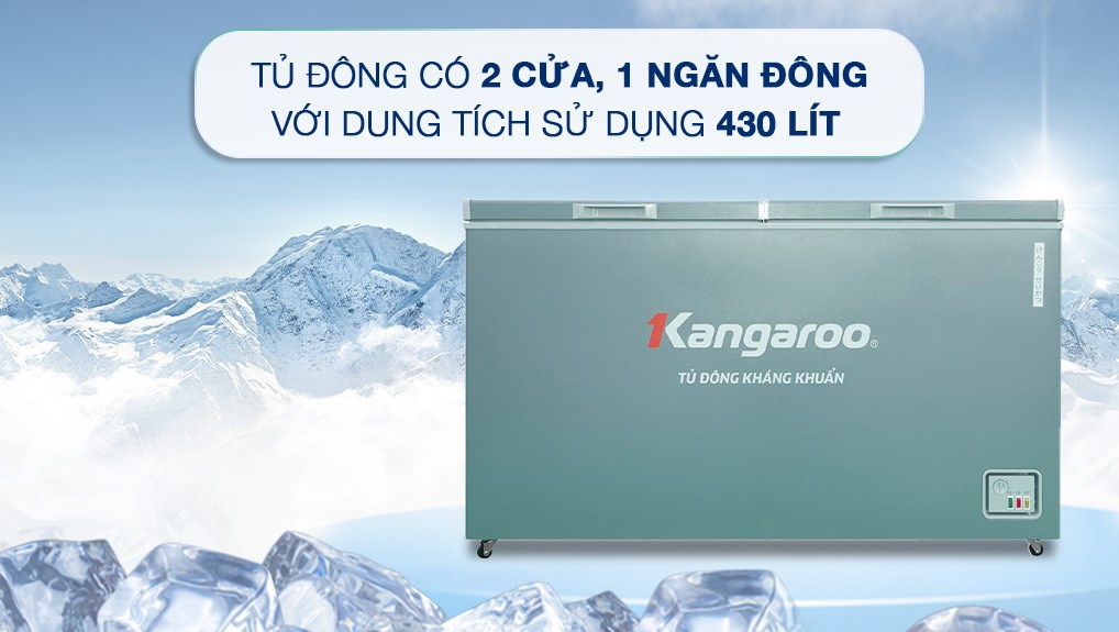 Tủ đông Kangaroo 430 lít KG430G1N