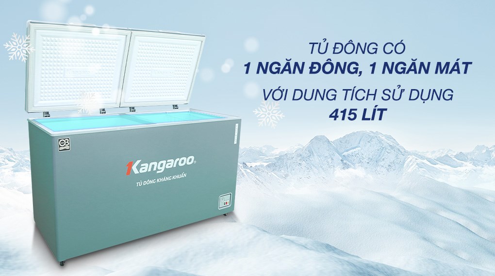 Tủ đông Kangaroo 415 lít KG415G2D
