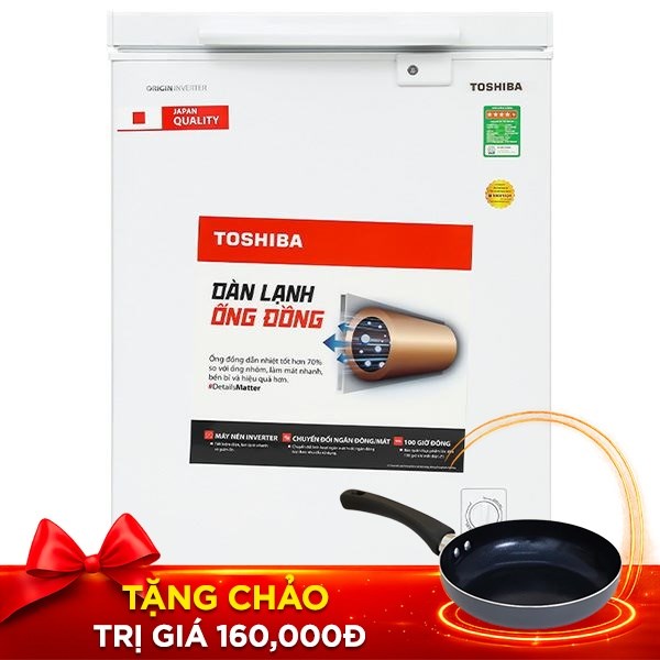 Tủ đông Toshiba Inverter 143 lít GR-RC185CM-PMV(01)