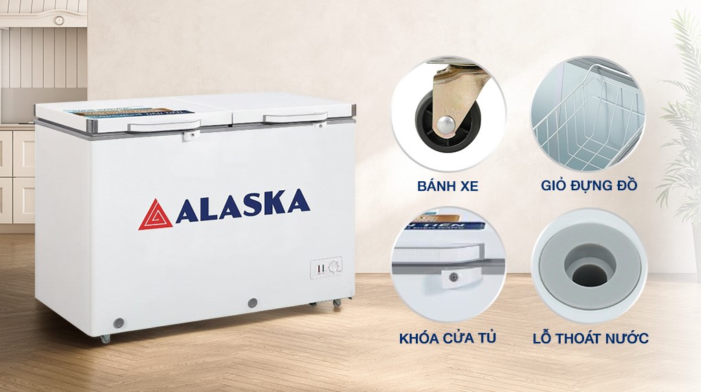 Tủ đông Alaska 345 lít BCD-4568C