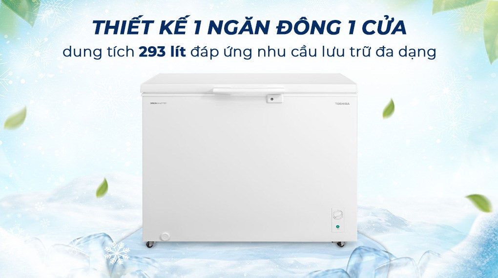 Tủ đông Toshiba Inverter 293 lít GR-RC390CM-PMV(01)