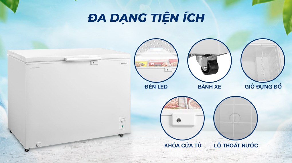 Tủ đông Toshiba Inverter 293 lít GR-RC390CM-PMV(01)