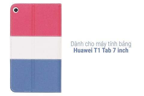 Ốp lưng MTB Huawei T1 Tab 7 inch Nắp gập Sunny JM Đỏ Trắng Xanh Navy