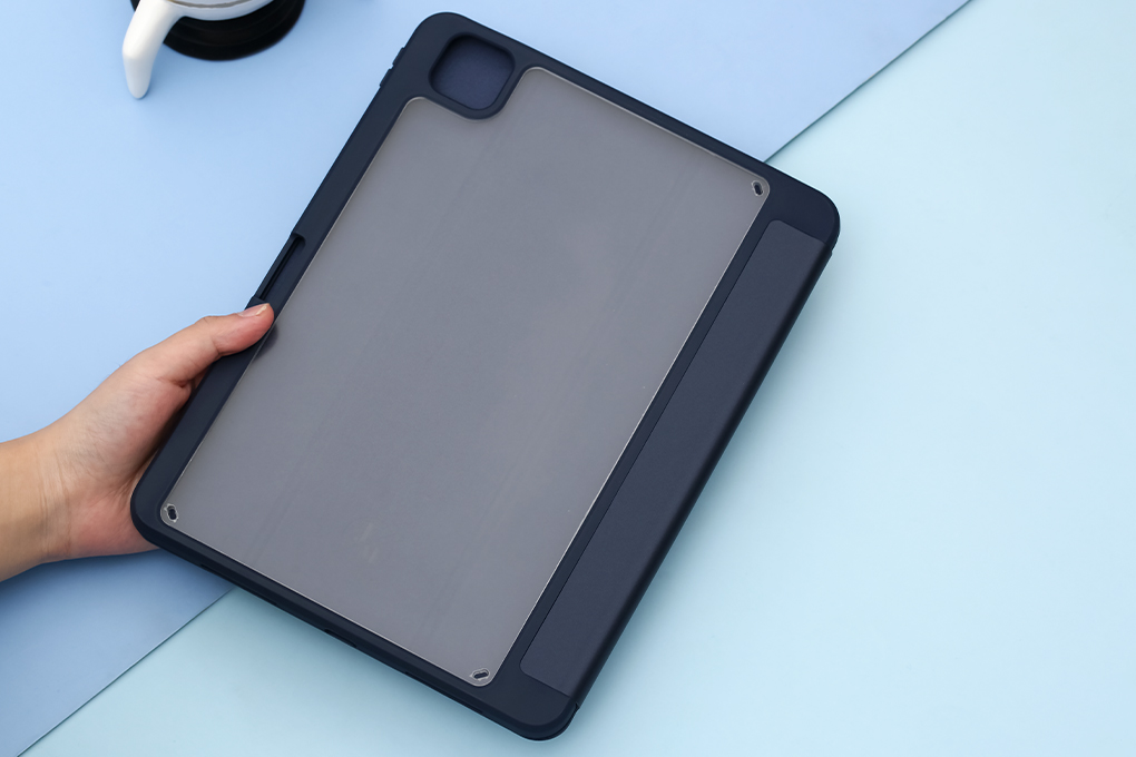 Ốp lưng iPad Pro 11 inch 2021 Nhựa cứng viền dẻo Carbon Proud JM