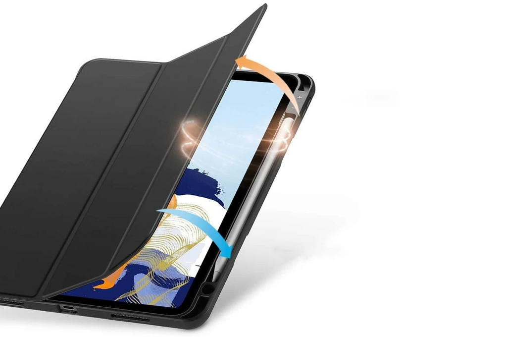 Bao da nắp gập iPad Pro 11 inch ESR Rebound Pencil Chính hãng Màu Đen