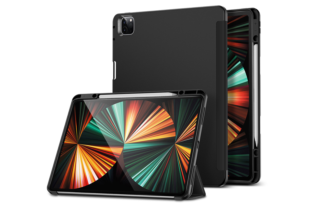 Bao da nắp gập iPad Pro 12.9 inch ESR Rebound Pencil Chính hãng Màu Đen