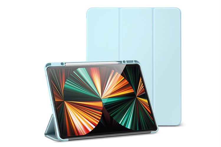 Bao da nắp gập iPad Pro 12.9 inch ESR Rebound Pencil Chính hãng Màu Xanh da trời