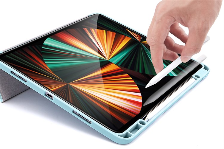 Bao da nắp gập iPad Pro 12.9 inch ESR Rebound Pencil Chính hãng Màu Xanh da trời