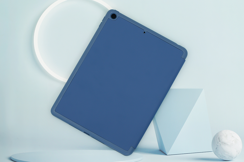 Bao da nắp gập iPad 10.2 inch ESR Rebound Pencil Chính hãng Màu Xanh Navy