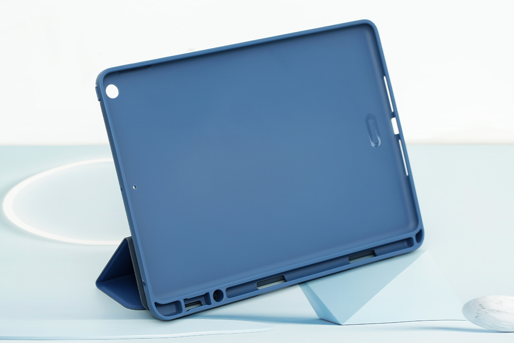 Bao da nắp gập iPad 10.2 inch ESR Rebound Pencil Chính hãng Màu Xanh Navy