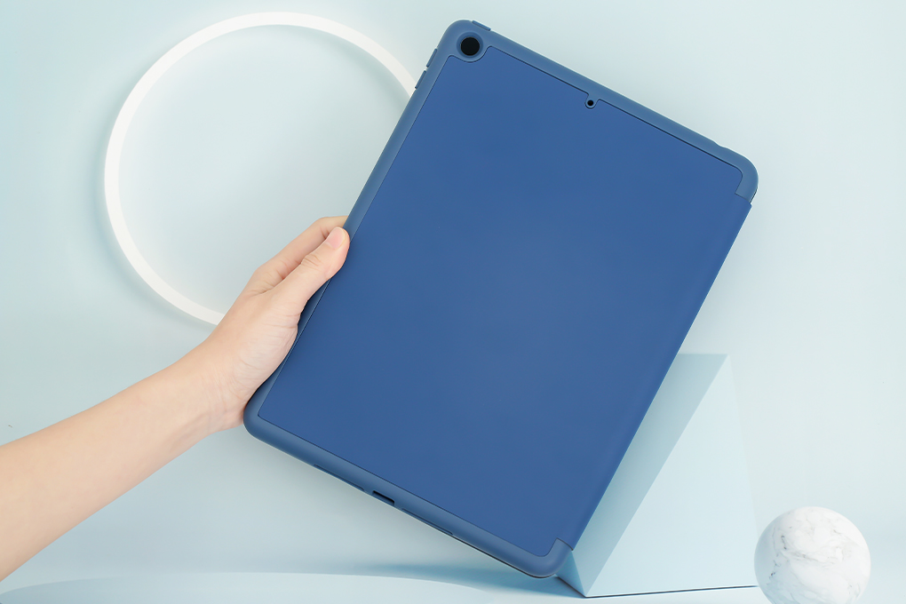 Bao da nắp gập iPad 10.2 inch ESR Rebound Pencil Chính hãng Màu Xanh Navy