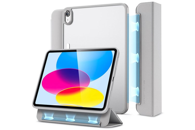 Bao da nắp gập iPad 10 ESR ASCEND HYBRID Chính hãng Màu Xám