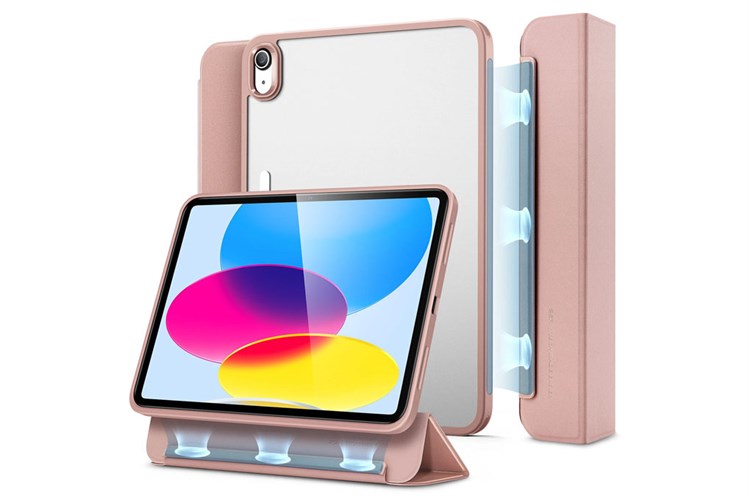 Bao da nắp gập iPad 10 ESR ASCEND HYBRID Chính hãng Màu Vàng Hồng