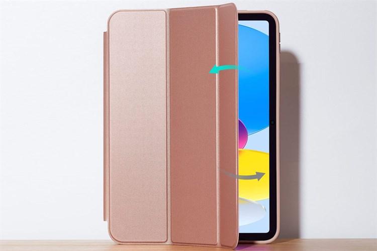 Bao da nắp gập iPad 10 ESR ASCEND HYBRID Chính hãng Màu Vàng Hồng