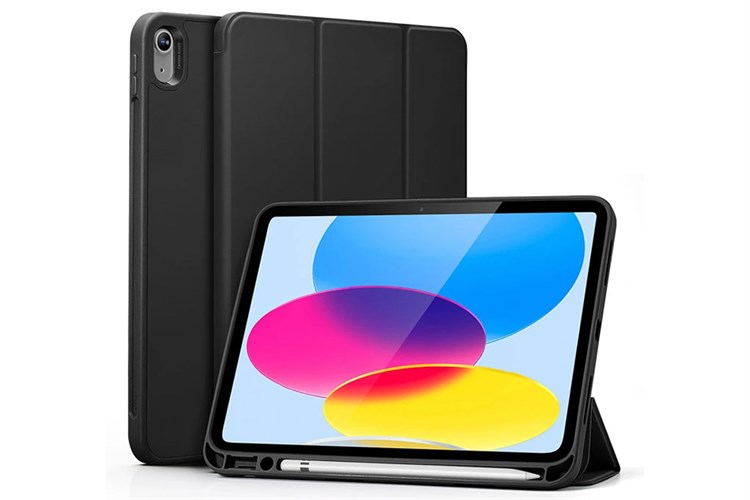 Bao da nắp gập iPad 10 ESR REBOUND PENCIL Chính hãng Màu Đen