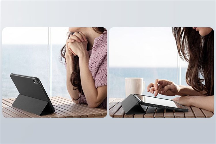 Bao da nắp gập iPad 10 ESR REBOUND PENCIL Chính hãng Màu Đen