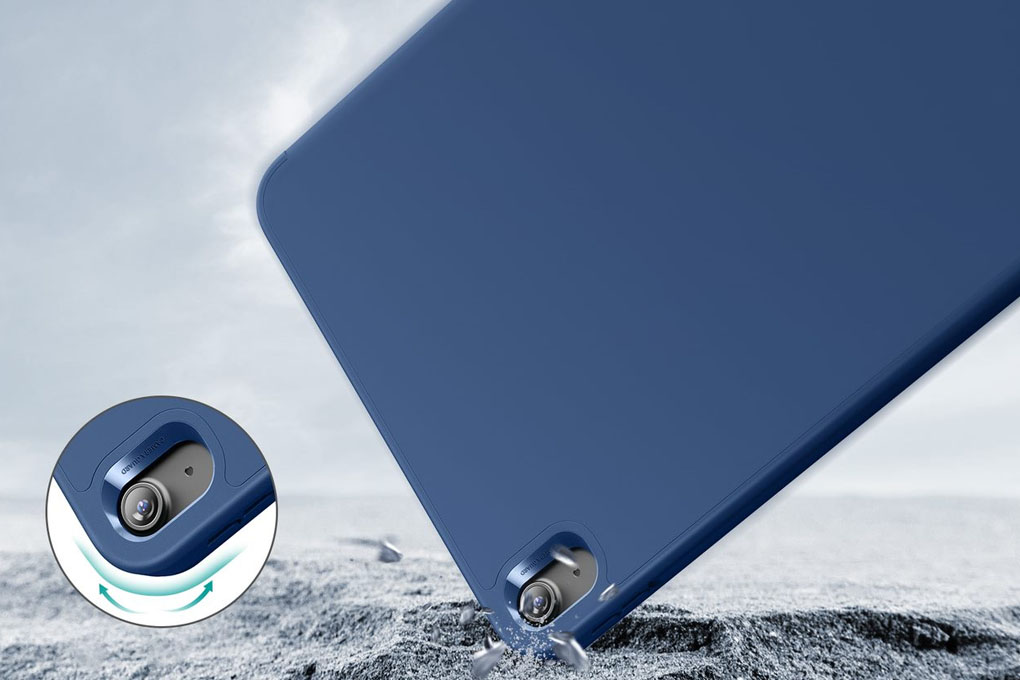 Bao da nắp gập iPad 10 ESR REBOUND PENCIL Chính hãng Màu Xanh Navy