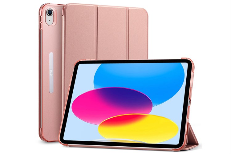 Bao da nắp gập iPad 10 ESR ASCEND TRIFOLD Chính hãng Màu Vàng Hồng