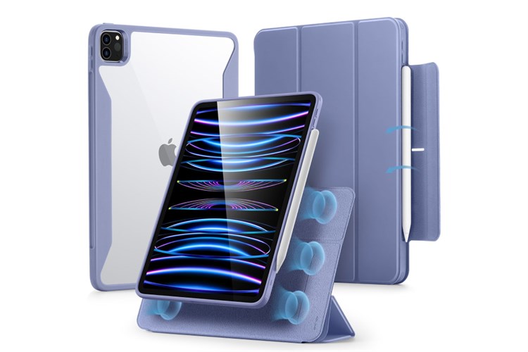 Bao da nắp gập iPad Pro 11 inch ESR Rebound Hybrid 360 Chính hãng Màu Tím