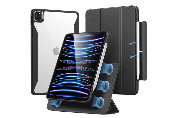 Bao da nắp gập iPad Pro 11 inch ESR Rebound Hybrid 360 Chính hãng Màu Đen