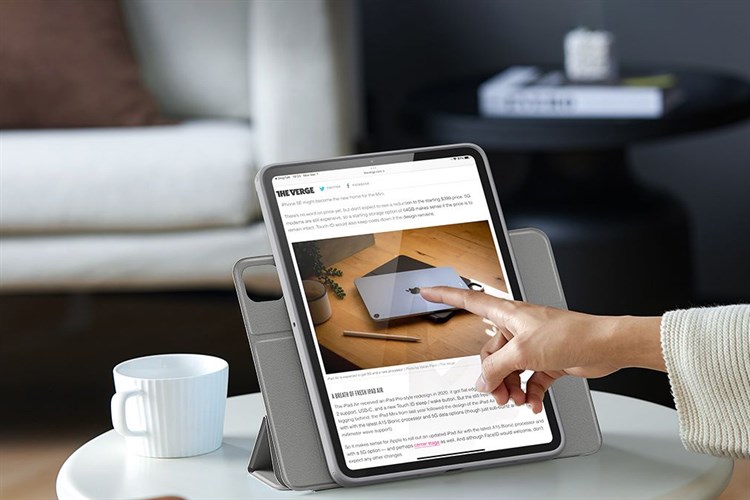 Bao da nắp gập iPad Pro 12.9 inch ESR Rebound Hybrid 360 Chính hãng Màu Xám