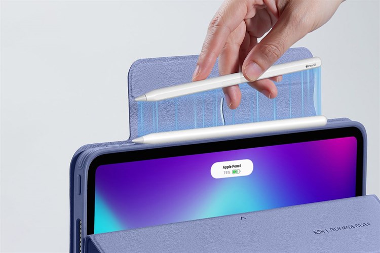 Bao da nắp gập iPad Pro 12.9 inch ESR Rebound Hybrid 360 Chính hãng Màu Tím