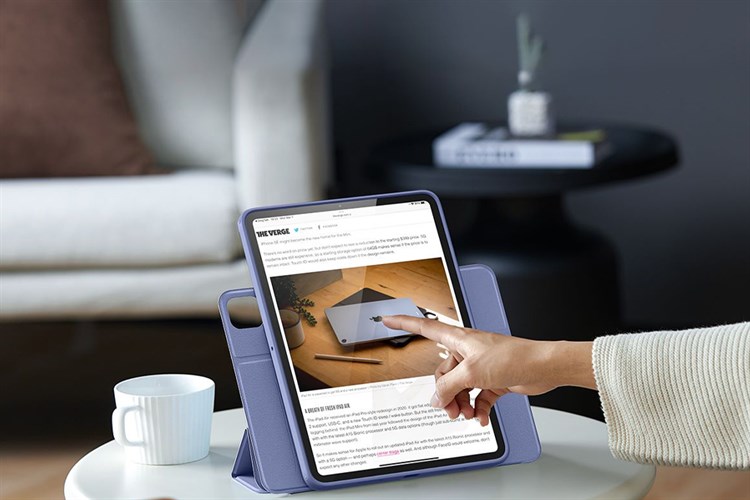 Bao da nắp gập iPad Pro 12.9 inch ESR Rebound Hybrid 360 Chính hãng Màu Tím